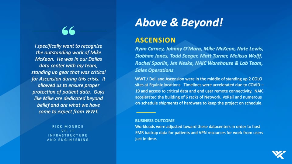 ATSM 03-20-2020 - Above and Beyond, Ascension Health