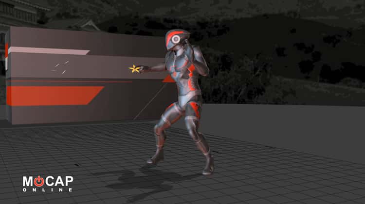 Free 3d character animations from MoCap animated gif