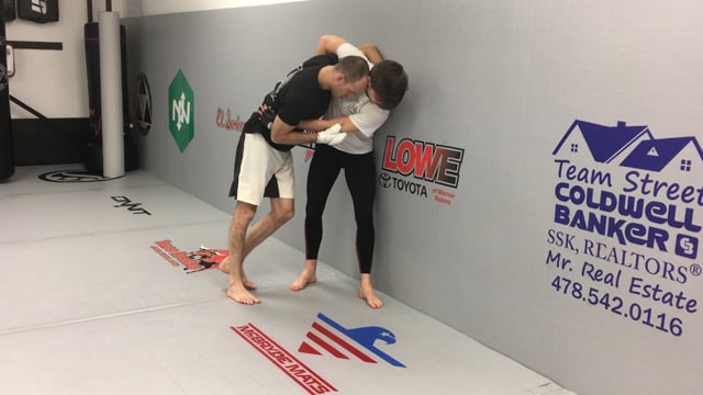 Defending the Double Leg Takedown on Wall