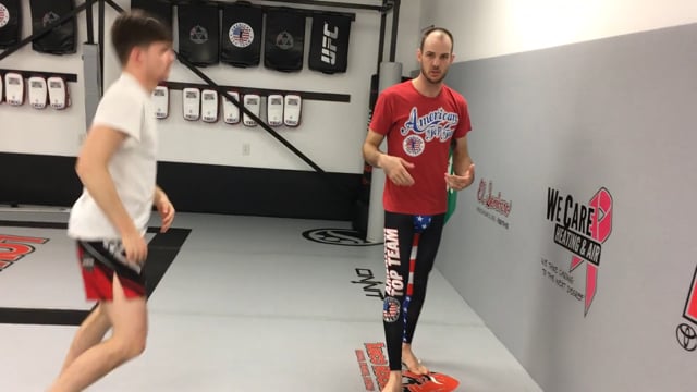 Body Lock Takedown off the Wall