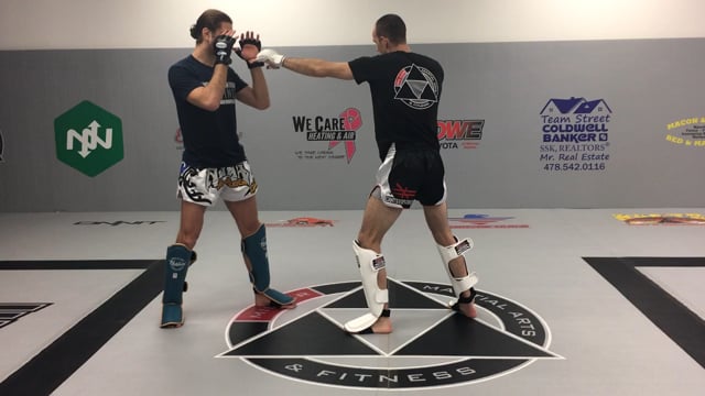 Counter Kicking Rear High Kick from X Block