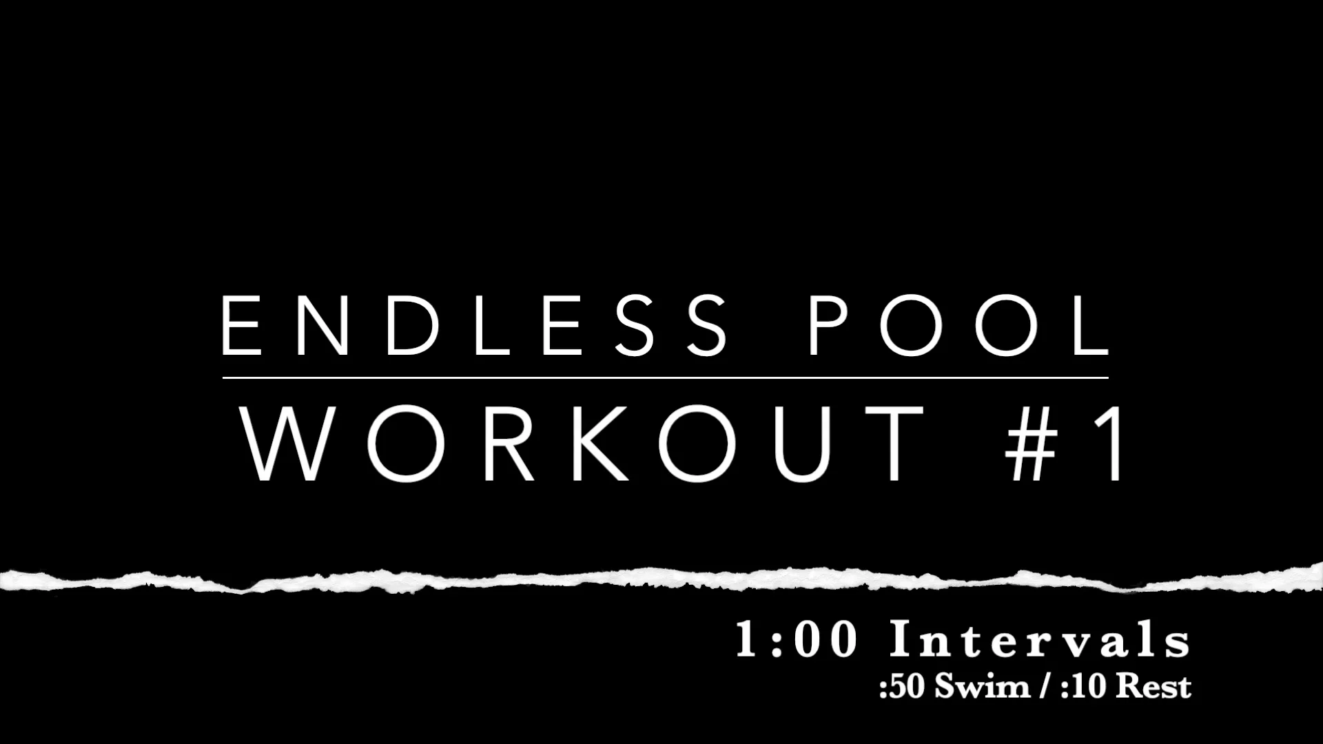 Endless pool best sale swim workouts