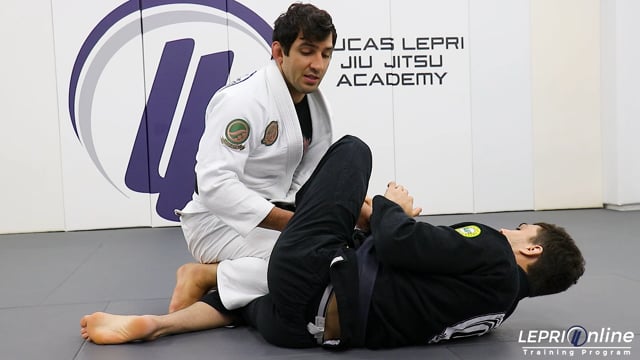 Knee Shield Sweep Attempt Variation when Opponent Posts Out