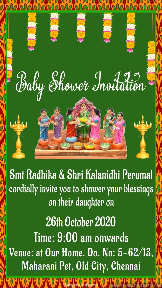 Baby Shower Invitation Message In Tamil