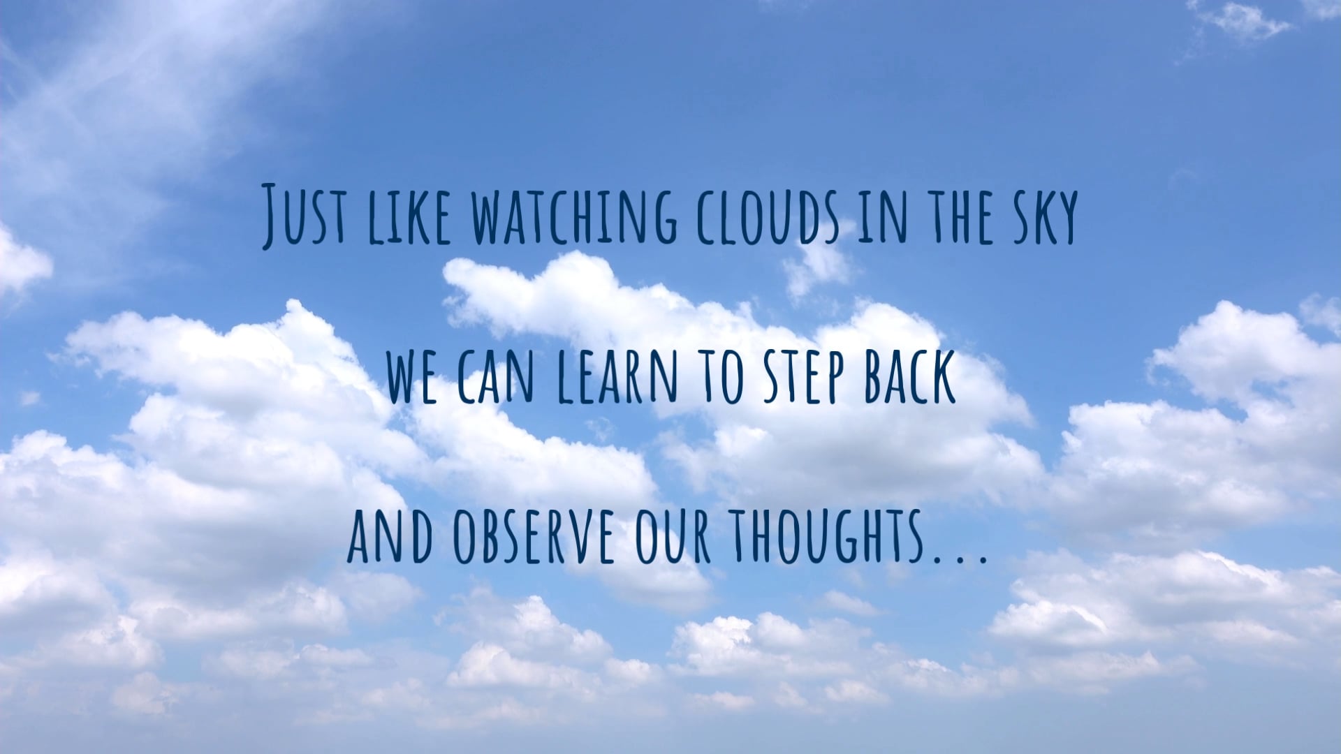 Thoughts as clouds metaphor on Vimeo