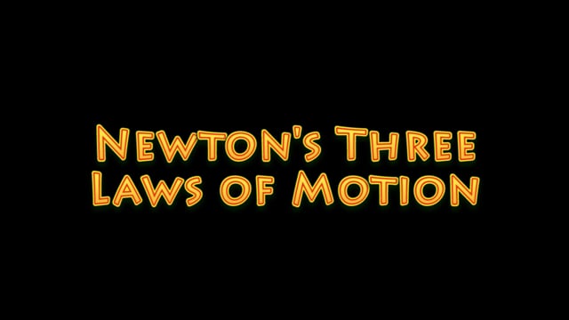 Newton's Three Laws of Motion (upper elementary/middle school)