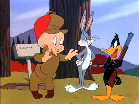 Bugs Bunny et Daffy Duck Chass crois