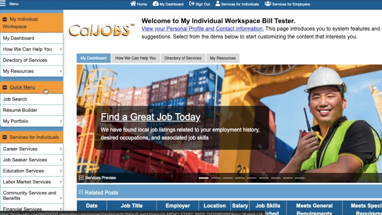 How To Complete A WIOA Pre Application On CalJOBS On Vimeo