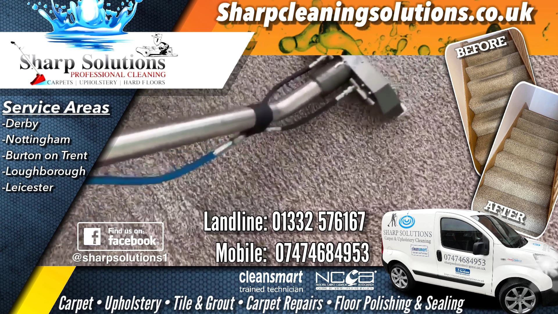 Sharp Solutions Professional Cleaning Motion Flyer on Vimeo