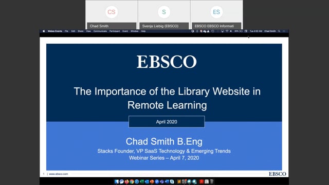 The Importance of the Library Website in Remote Learning WEBINAR