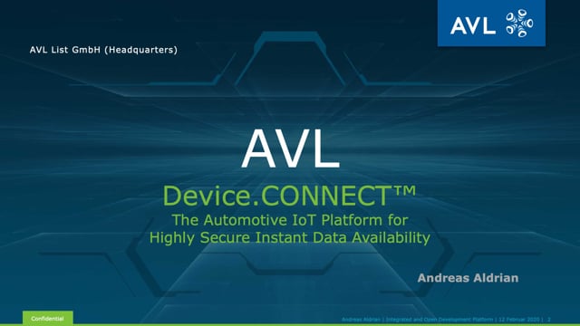 Device.CONNECT – the automotive IoT platform for highly secure instant data availability