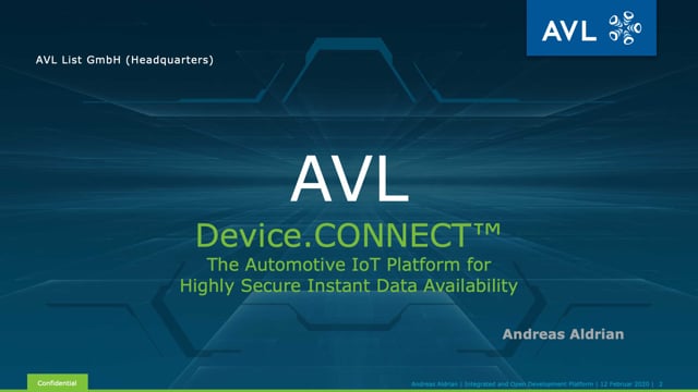 Device.CONNECT – the automotive IoT platform for highly secure instant data availability