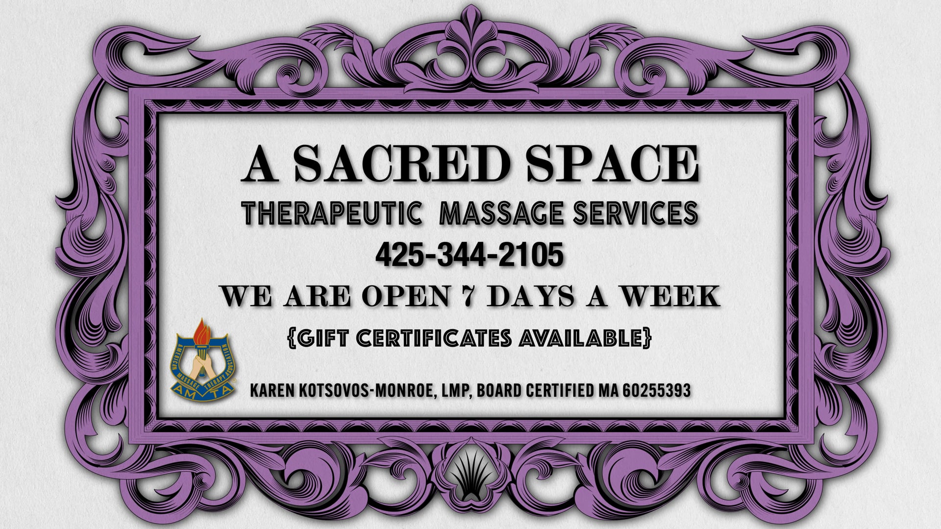 "A Sacred Space" 4K Ad Spot