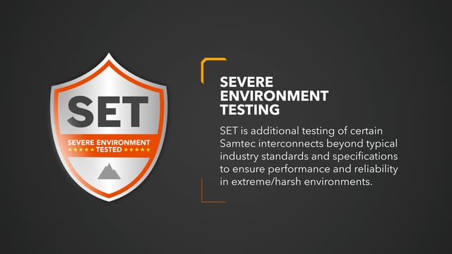 Samtec's Severe Environment Testing (SET)
