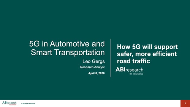 5G in automotive and smart transportation