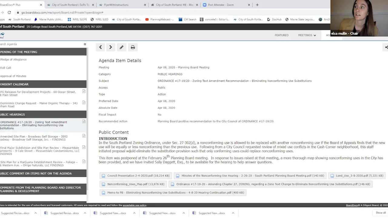 sppb_sm_20200408 South Portland Planning Board Special Meeting