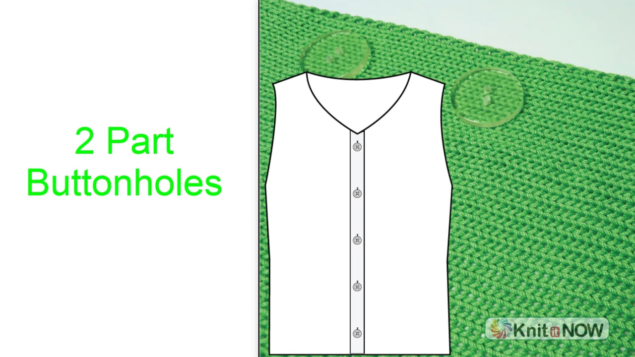 2 Step Buttonholes Machine Knitting Tutorial