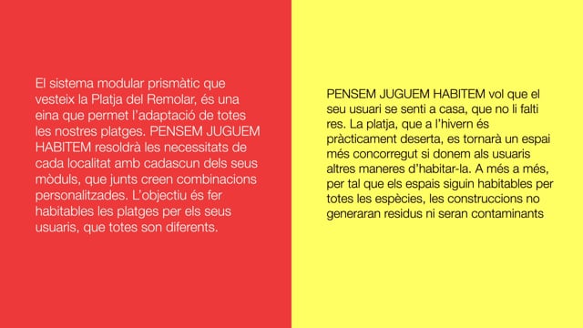Pensem, juguem, habitem