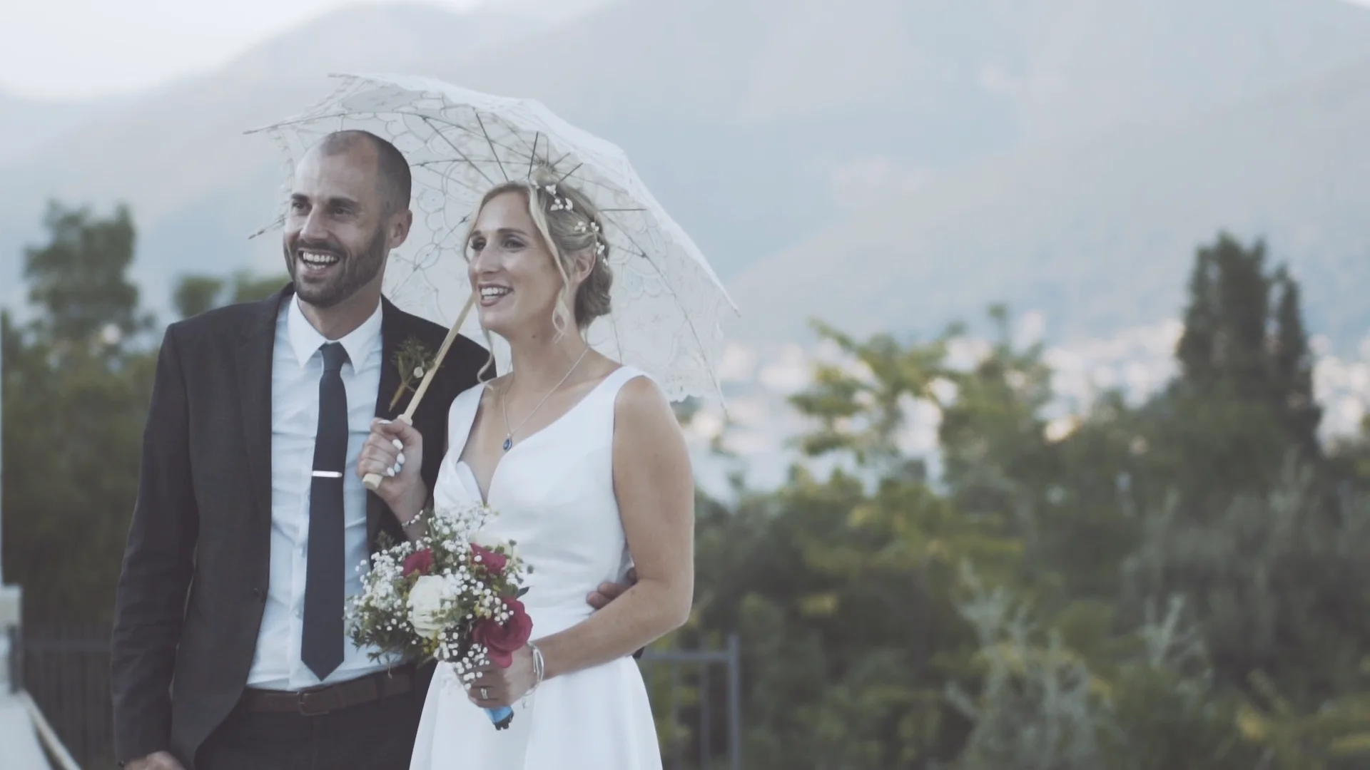Connie & Grant wedding film still