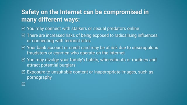 Module 01: Internet Safety Concerns for College Students - Video Thumbnail