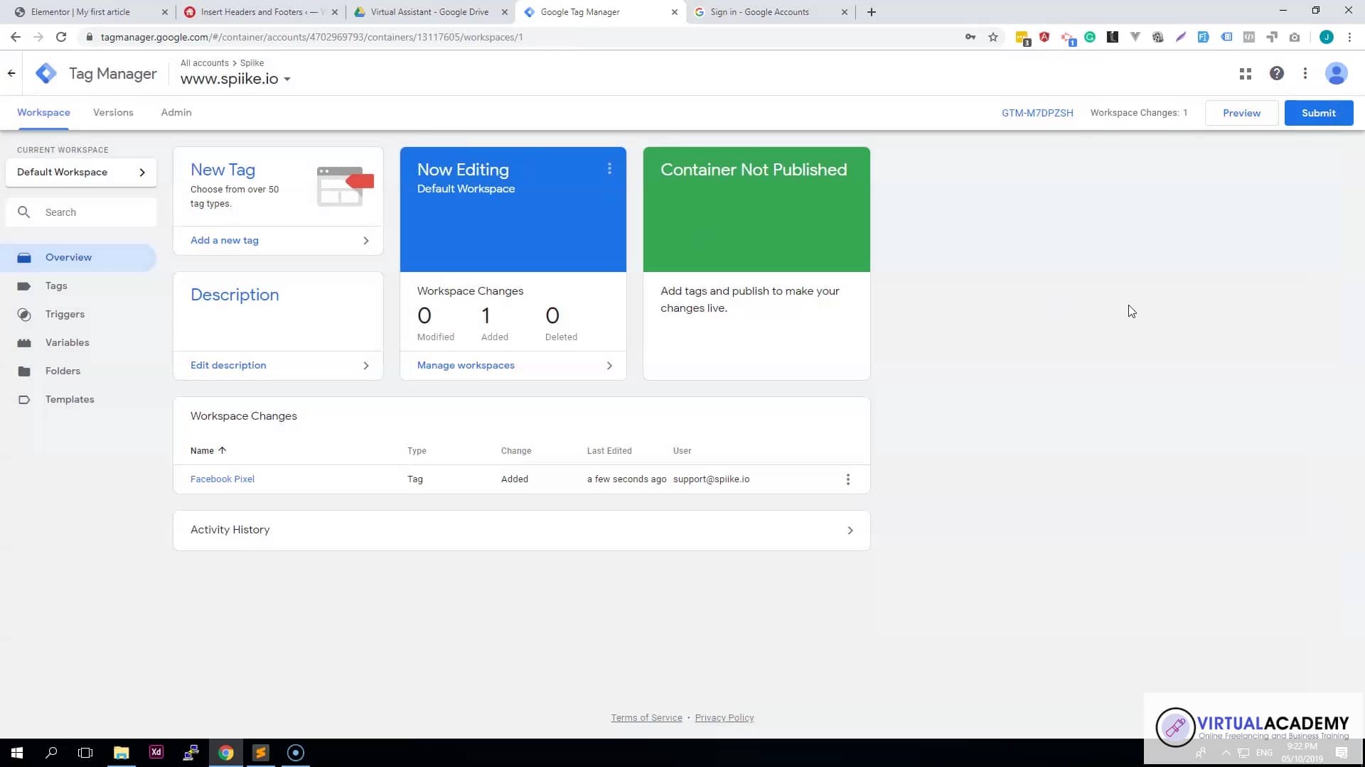 Tag Manager 04 – How to Create a Tag on Vimeo