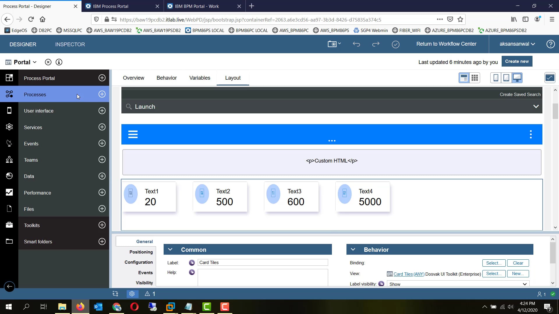 IBM BPM / BAW - Customizing Process Portal on Vimeo