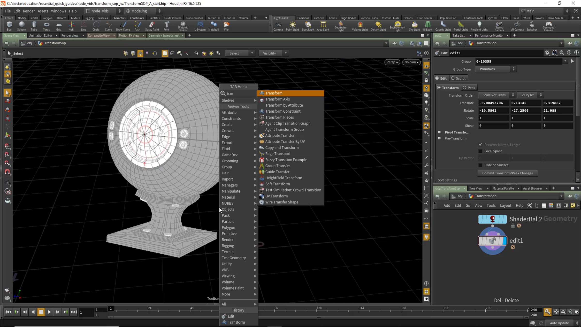 Transform SOP | Invert Transform | Node Reference | Videos & Movies on ...