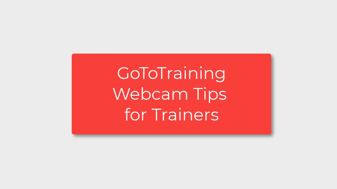 Webcam Tips for Trainers on Vimeo