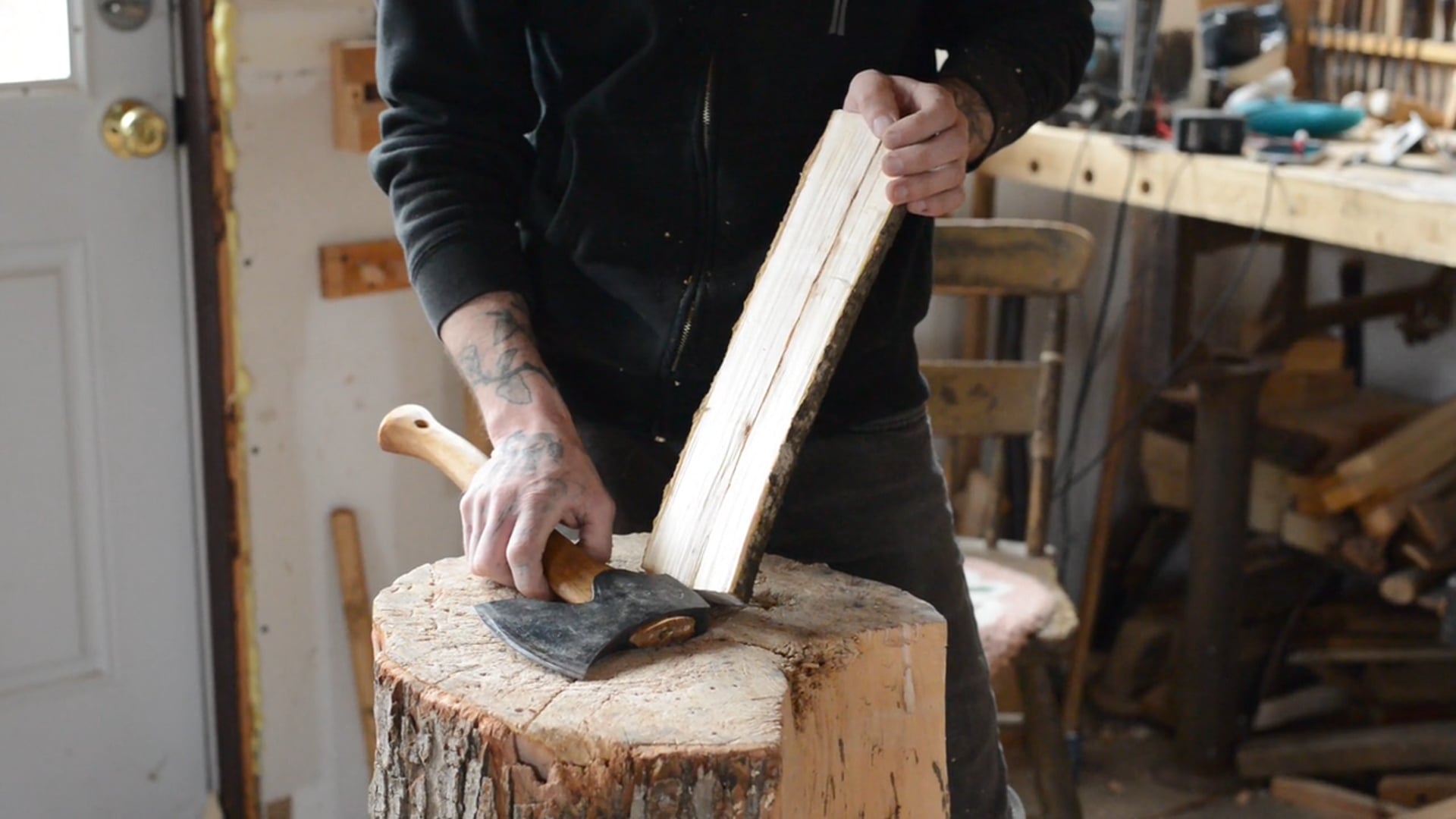 Getting Started with an Axe · Tips for Roughing in a Wooden Spoon