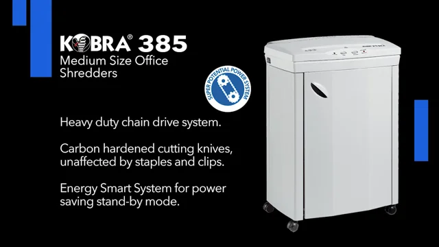 Buy KOBRA 385 C2 Cross Cut Paper Shredder, Energy Smart