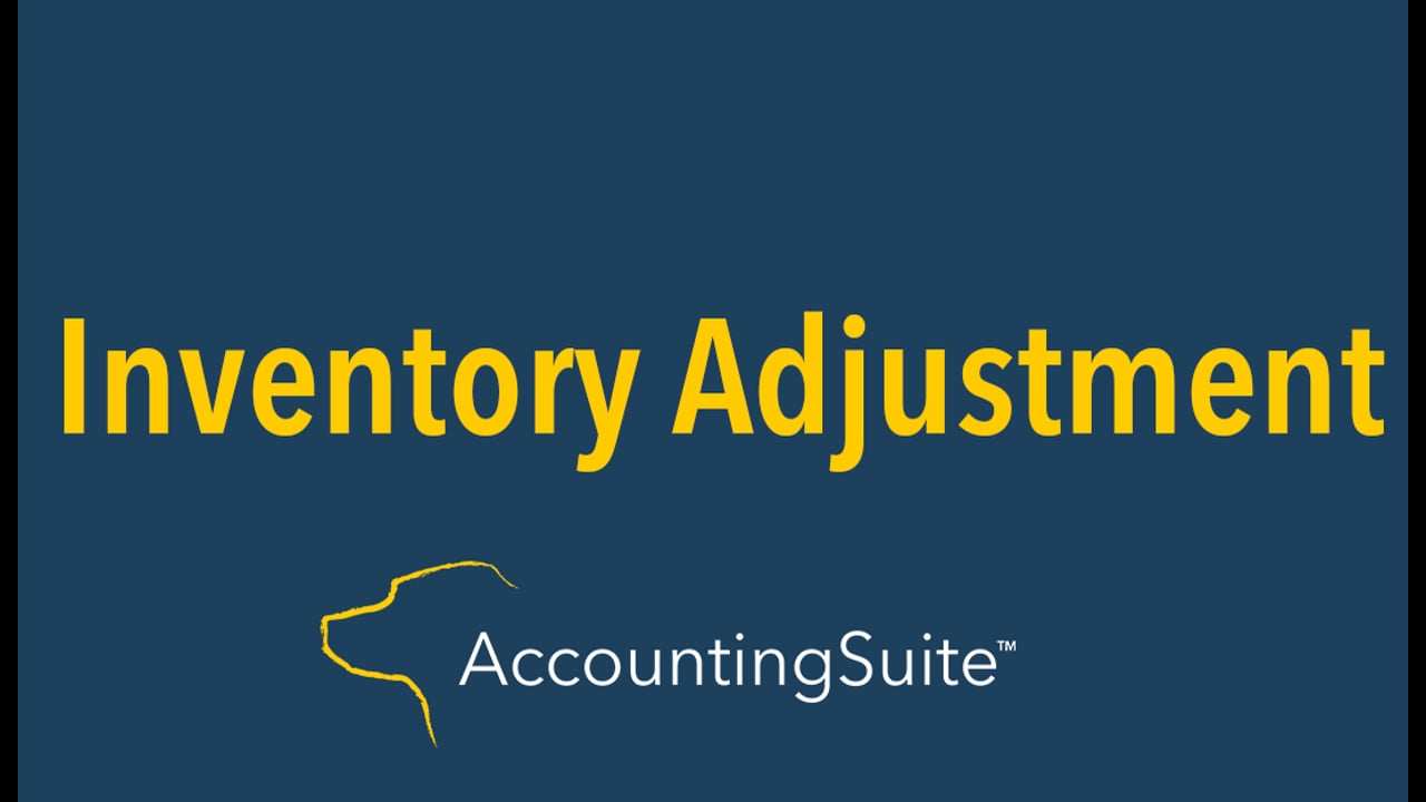 Inventory Adjustment