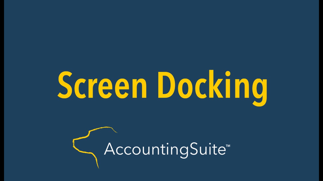 screen docking
