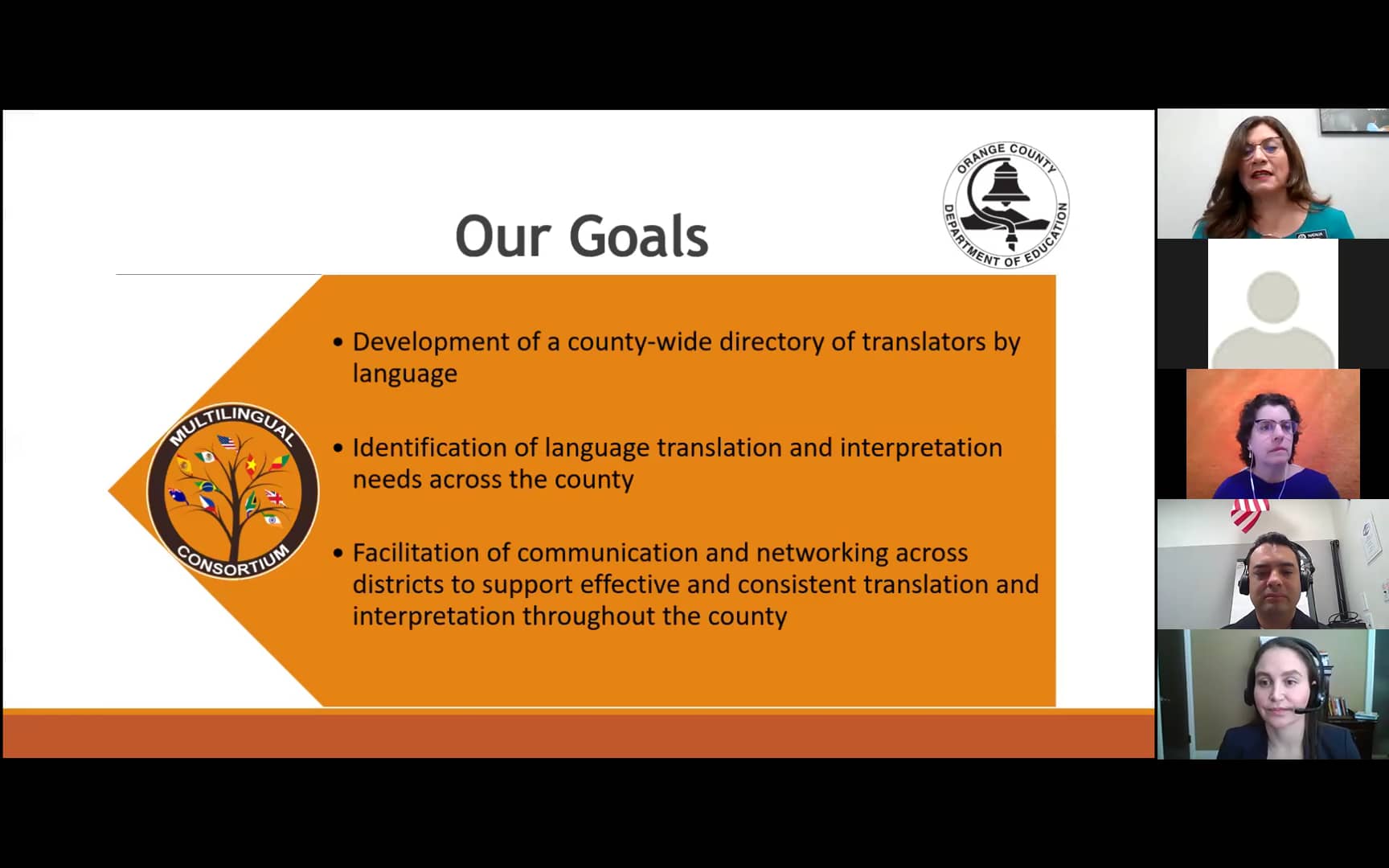 Orange County Department of Education Multilingual Consortium April 8