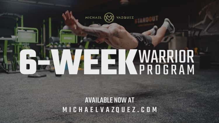 Michael Vazquez 6 Week Ripped Warrior Workout Program Promotional