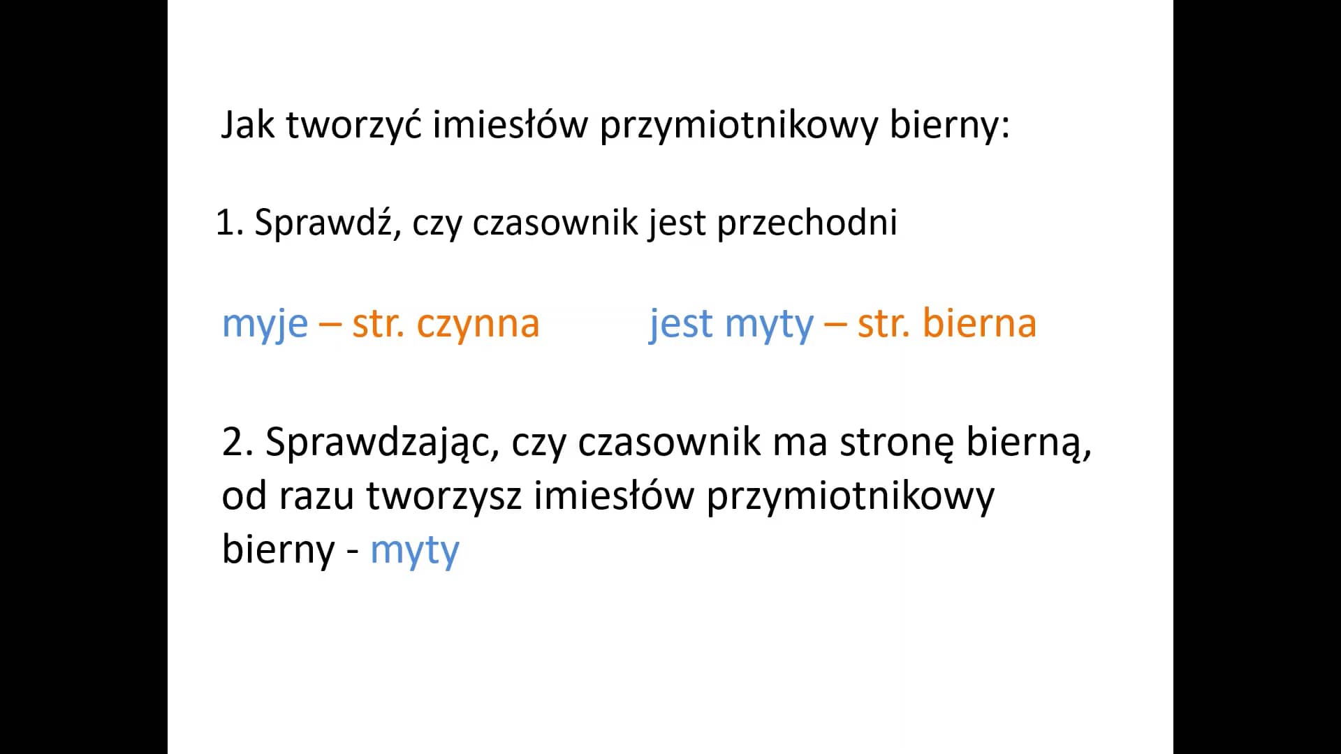 imiesłów przymiotnikowy on Vimeo