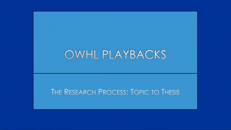 Research Process on Vimeo