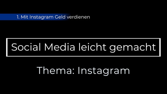 Mit Instagram Geld verdienen