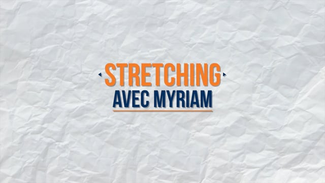 Stretching avec Myriam