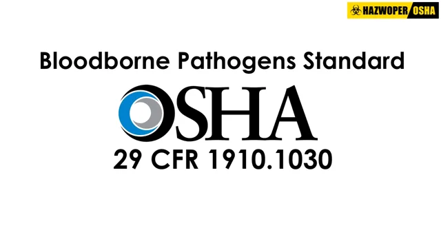 osha bloodborne pathogens logo