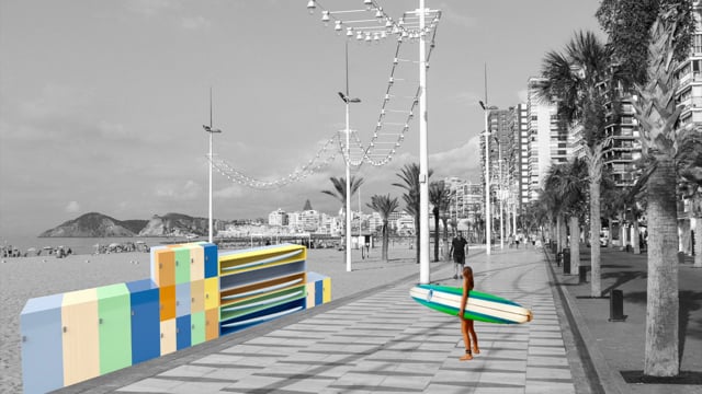 Habitar el mur de la platja