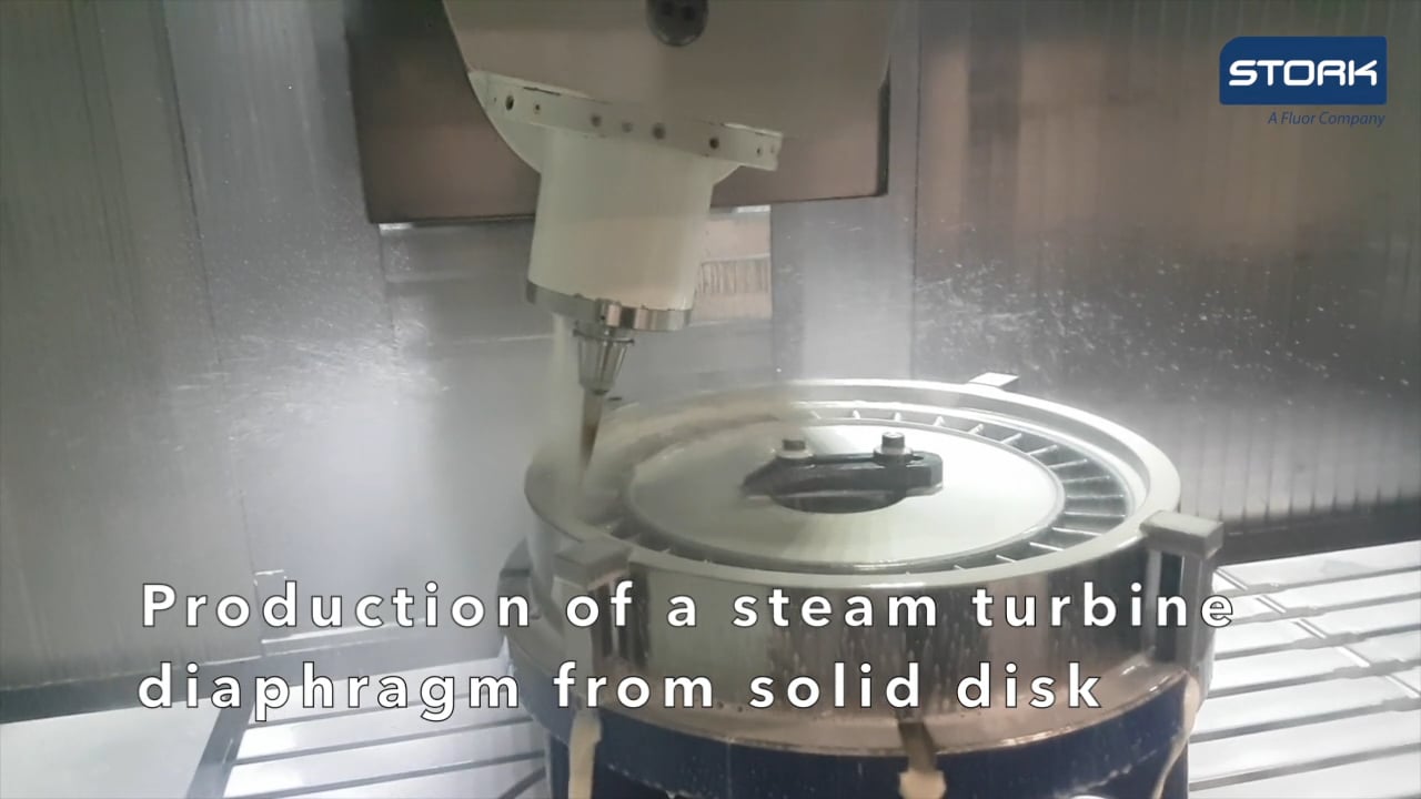 Production of a steam turbine diaphragm on Vimeo