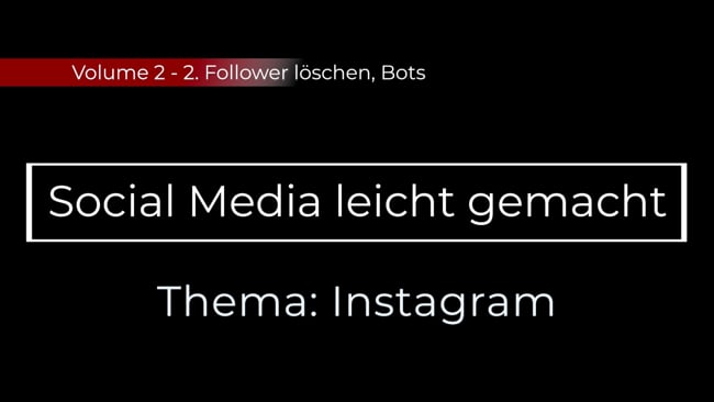 Follower löschen, Bots