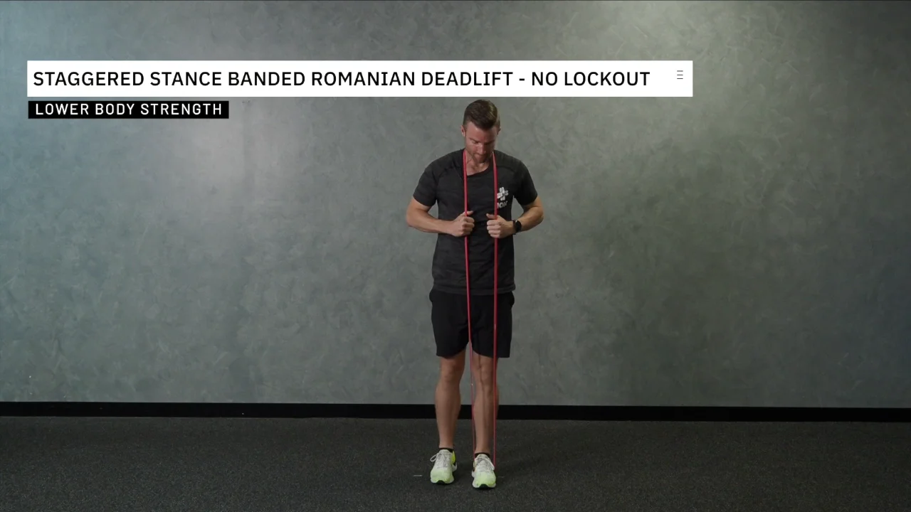 staggered stance banded no lock out rdl on Vimeo