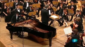 M. García García, J.Pons y la Orquesta Sinfónica Freixenet de la Escuela Reina Sofía: Chopin y Dvorák