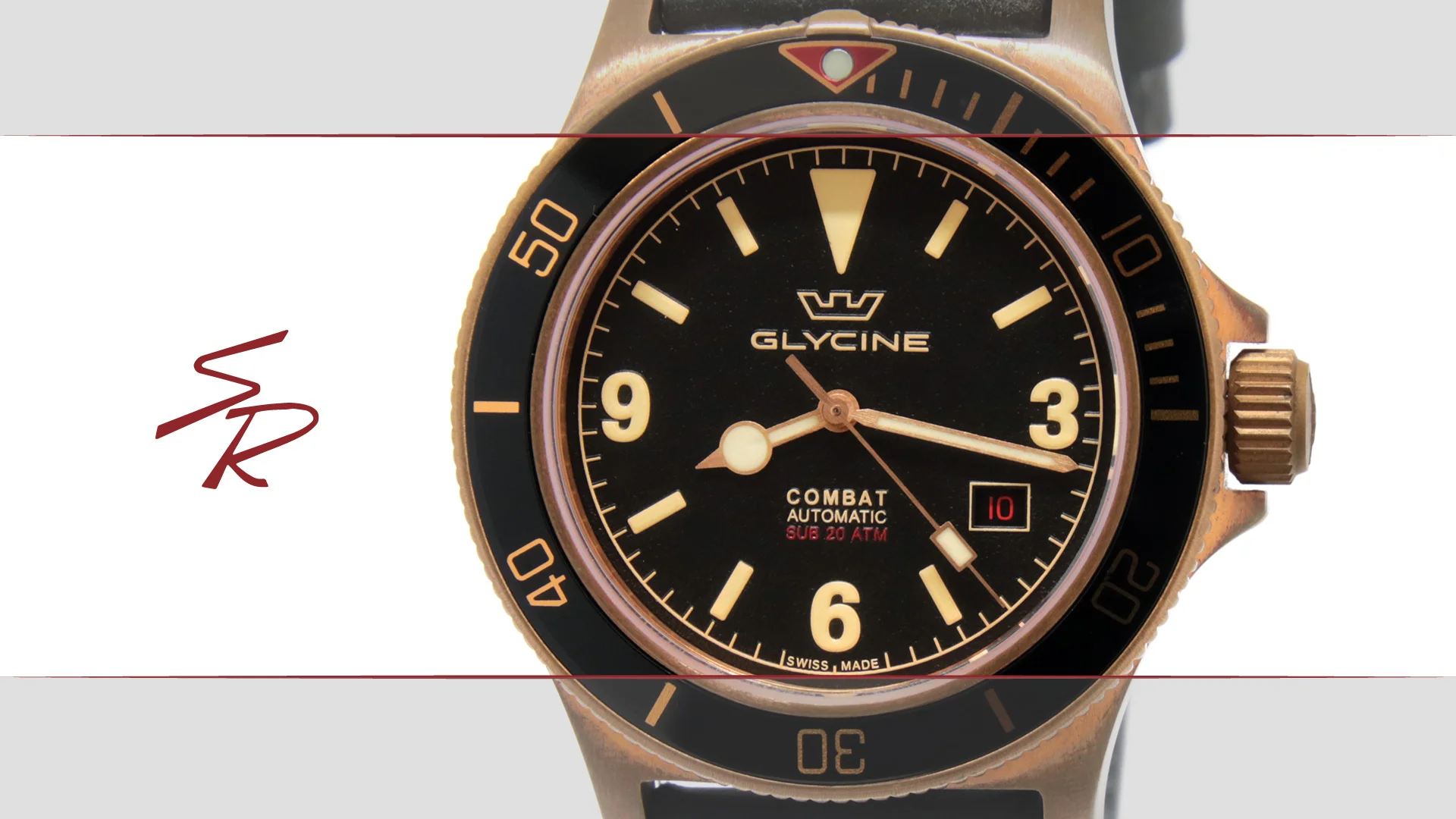 Glycine combat sub vintage automatic online watch