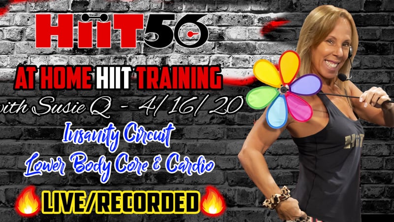 At Home | Hiit Training | with Susie Q | 4/16/20