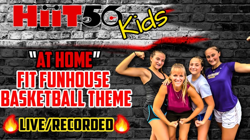 Kids At Home Fit Funhouse | Basketball Theme | with Tammy