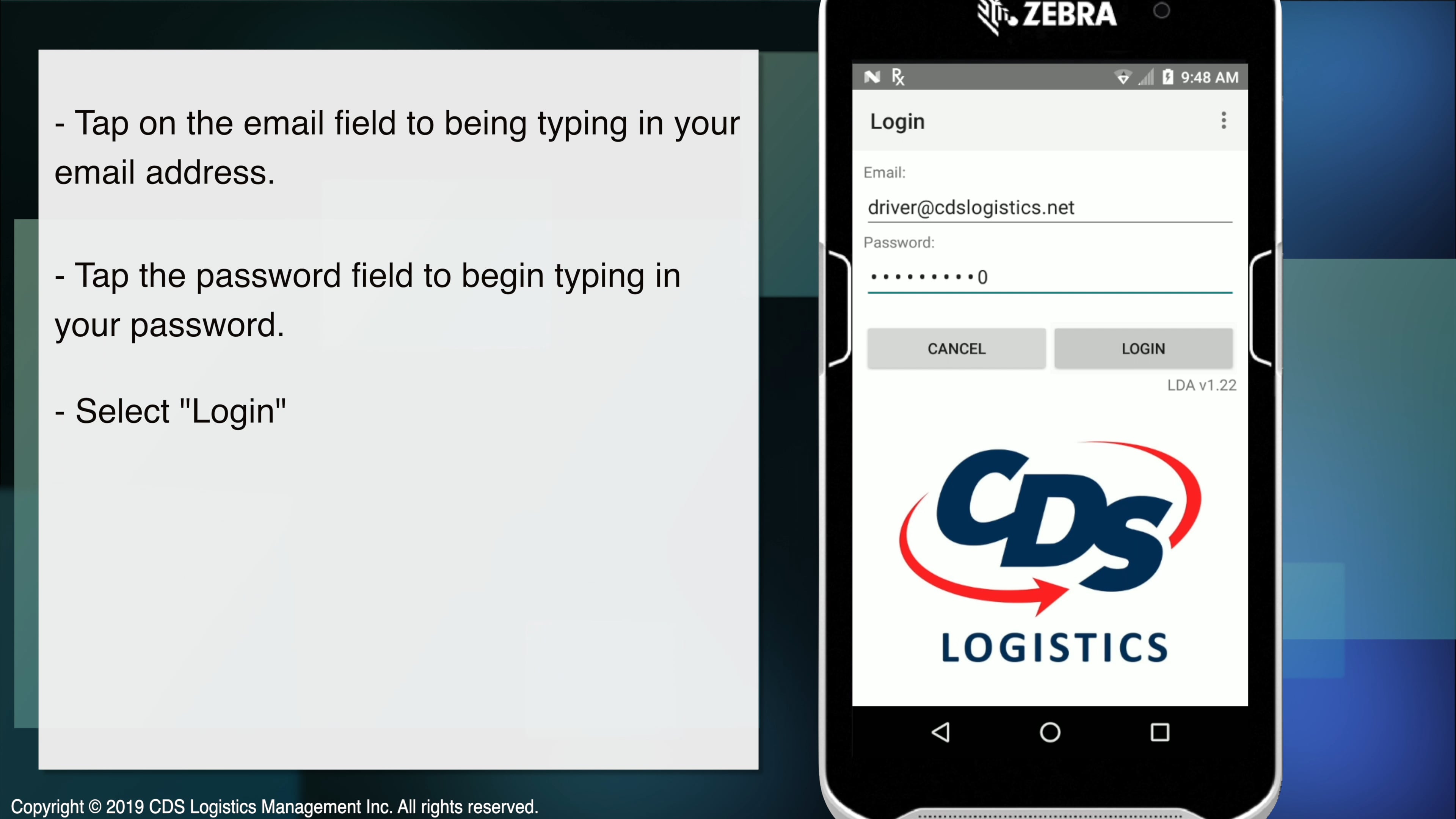 Logging In to Zebra Scanner on Vimeo