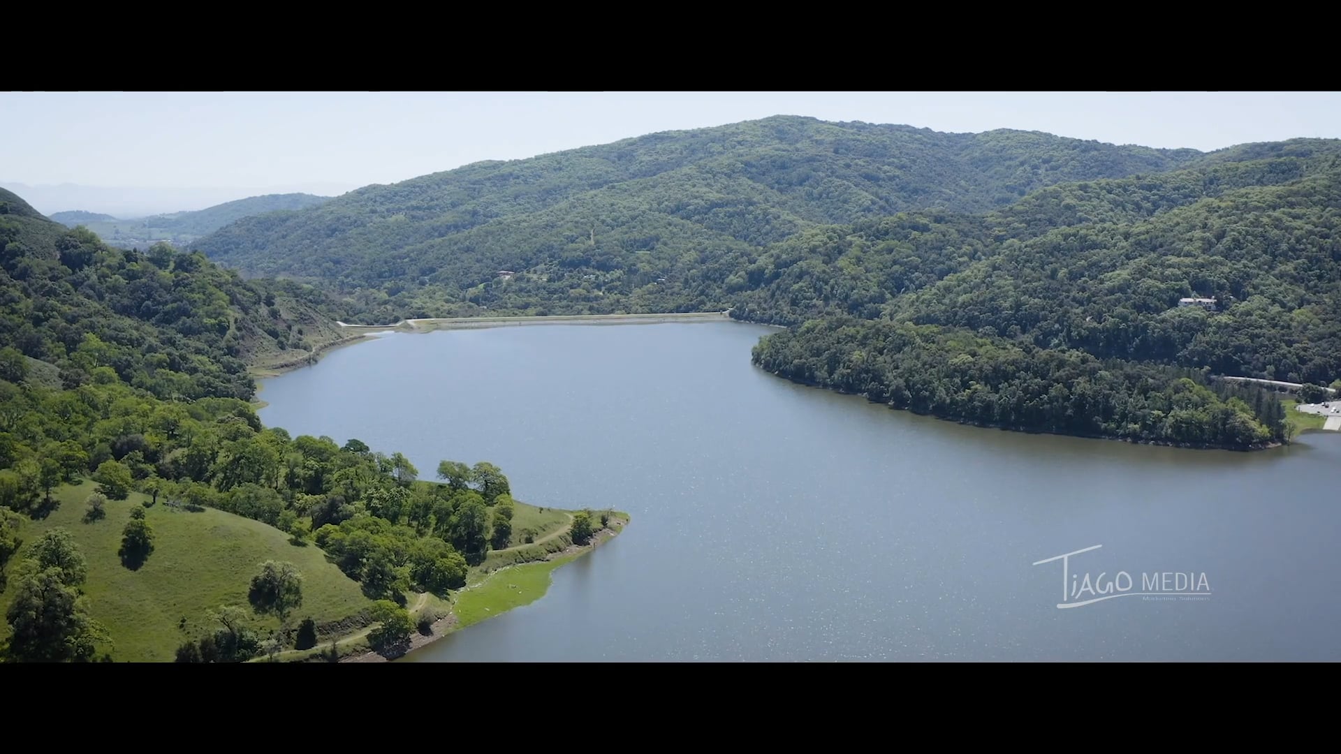 Uvas Reservoir by Drone