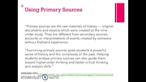 Meredith McCool: Primary Source Document Analysis guest lecture